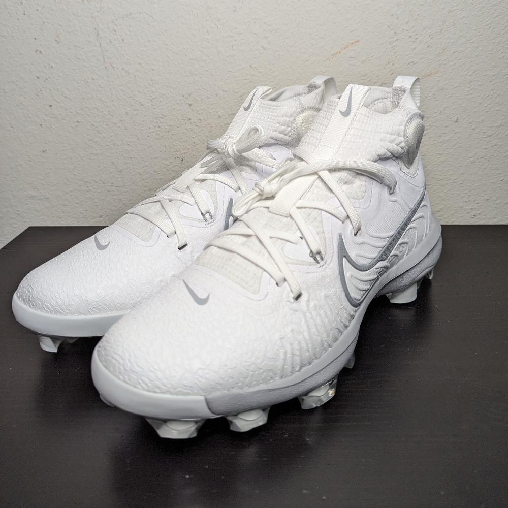 Nike Alpha Huarache NXT MCS Baseball Cleats DJ6519-103 White Wolf Grey